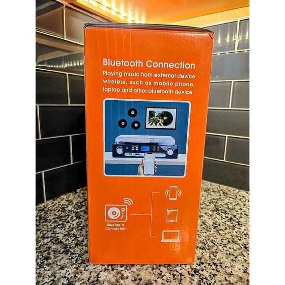 DIGITNOW! M36 Bluetooth Record Player MP3 Cassette Radio Turntable | Open Box - Picture 6 of 7